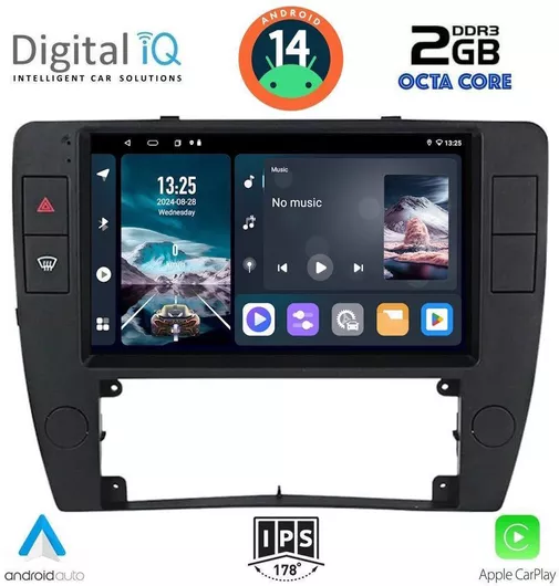 Ηχοσύστημα Αυτοκινήτου Digital IQ για Volkswagen Passat 2000-2005 Bluetooth/USB/AUX/WiFi/GPS/Apple-Carplay/Android-Auto με Οθόνη Αφής 9"
