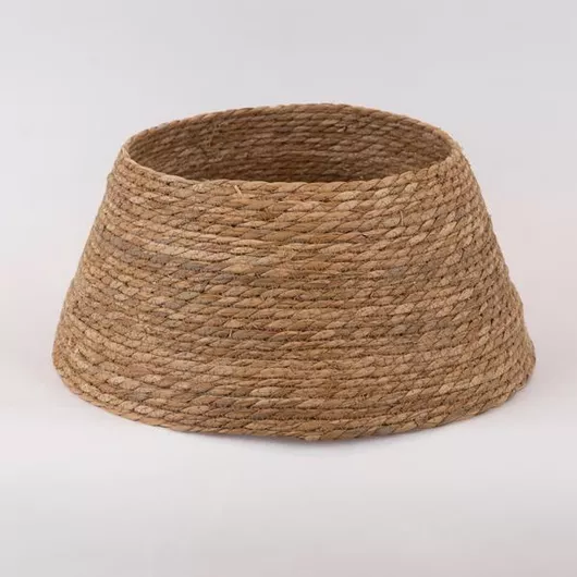 Ποδιά Δέντρου Eurolamp Ψάθινη 30x50x23cm Καφέ