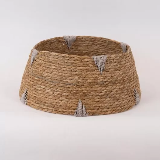 Ποδιά Δέντρου Eurolamp Ψάθινη 31x45x21cm Καφέ