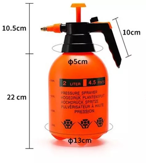 Ψεκαστήρας Προπιέσεως 13807-016 με Χωρητικότητα 2lt Πορτοκαλί