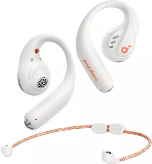 Soundcore by Anker AeroFit Pro Open Ear Bluetooth Handsfree Ακουστικά με Αντοχή στον Ιδρώτα & Θήκη Φόρτισης Λευκό