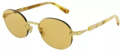 Unisex Γυαλιά Ηλίου Gast Στρογγυλά 52mm με Πορτοκαλί Φακό & Χρυσό Σκελετό