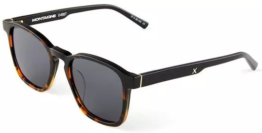 Unisex Γυαλιά Ηλίου Oscar & Frank Τετράγωνα 51mm με Γκρι Φακό & Μαύρο Σκελετό