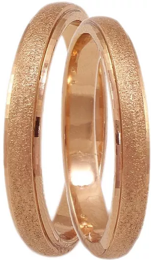 Βέρα Γάμου Matteo από Ασήμι 925 Ροζ Επιχρυσωμένο 3mm No77 Τιμή ανά Τεμάχιο