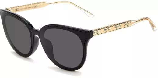 Γυναικεία Γυαλιά Ηλίου Jimmy Choo με Κοκκάλινο Σκελετό Μαύρο