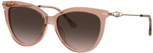 Γυναικεία Γυαλιά Ηλίου Jimmy Choo με Κοκκάλινο Σκελετό Μπεζ