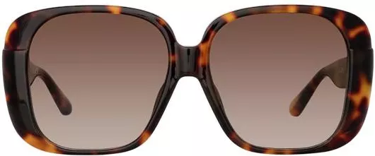 Γυναικεία Γυαλιά Ηλίου Linda Farrow με Κοκκάλινο Σκελετό Πολύχρωμο