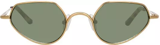 Γυναικεία Γυαλιά Ηλίου Linda Farrow με Μεταλλικός Σκελετό Χρυσό