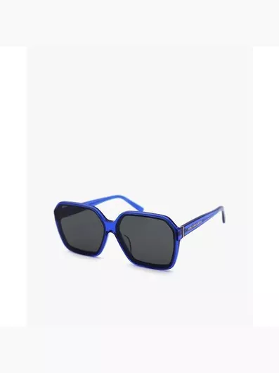 Γυναικεία Γυαλιά Ηλίου Mujosh Τετράγωνα 63mm με Γκρι Φακό & Μπλε Σκελετό