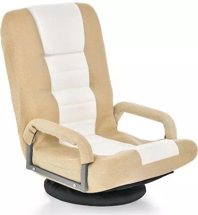 Πολυθρόνα Costway Relax Περιστρεφόμενη 87x55x75cm Μπεζ