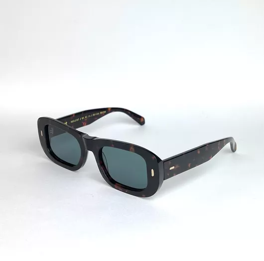 Unisex Γυαλιά Ηλίου Gast Ορθογώνια 50mm με Πράσινο Φακό & Ταρταρούγα Σκελετό