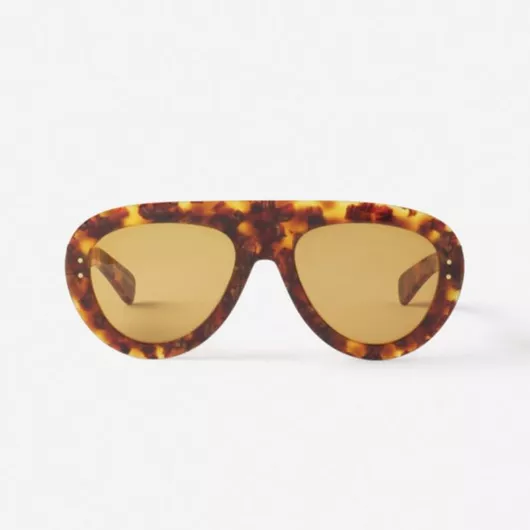 Unisex Γυαλιά Ηλίου Lanvin Aviator 57mm με Καφέ Φακό & Ταρταρούγα Σκελετό