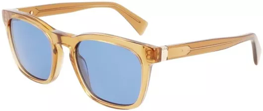 Ανδρικά Γυαλιά Ηλίου Lanvin Τετράγωνα 54mm με Μπλε Φακό & Καφέ Σκελετό