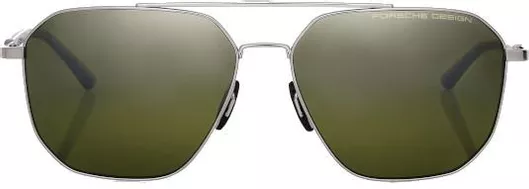 Ανδρικά Γυαλιά Ηλίου Porsche Design με Μεταλλικό Σκελετό Ασημί