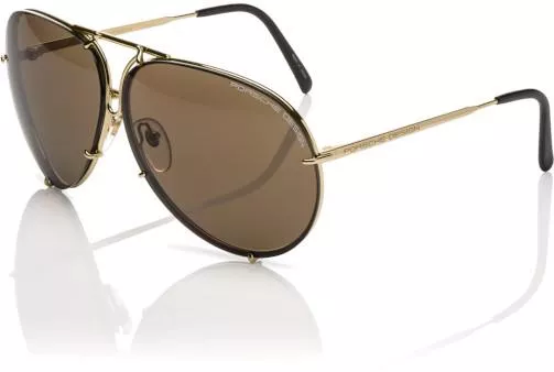 Ανδρικά Γυαλιά Ηλίου Porsche Design με Μεταλλικό Σκελετό Χρυσό