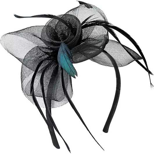 Αποκριάτικο Αξεσουάρ Widmann Στέκα Μαλλιών Coctail Headpiece Μαύρο