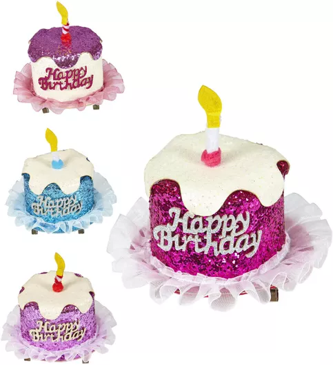 Αποκριάτικο Αξεσουάρ Widmann Στέκα Μαλλιών Happy Birthday Τυχαία Επιλογή Χρώματος