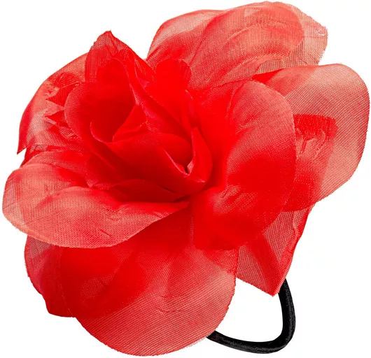 Αποκριάτικο Αξεσουάρ Widmann Στέκα Μαλλιών Λαστιχάκι με Λουλούδι Κόκκινο