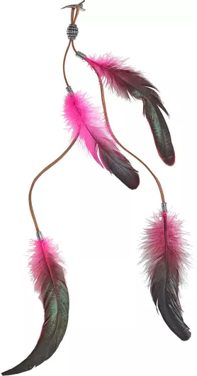 Αποκριάτικο Αξεσουάρ Widmann Στέκα Μαλλιών Τσιμπιδάκι με Φτερά Ροζ