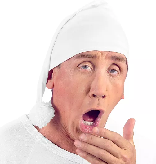 Αποκριάτικο Καπέλο/Σκουφάκι Widmann Ύπνου Λευκό