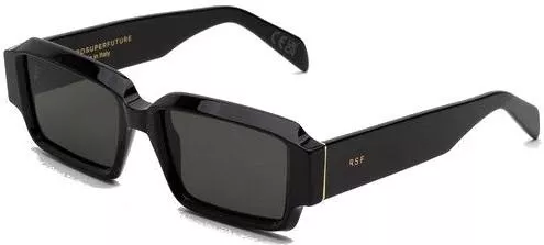 Γυαλιά Ηλίου Retro Super Future με Κοκκάλινο Σκελετό Μαύρο