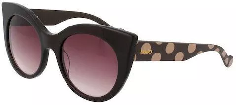 Γυναικεία Γυαλιά Ηλίου Liu Jo Ντεγκραντέ Cat Eye 55mm με Καφέ Φακό & Καφέ Σκελετό