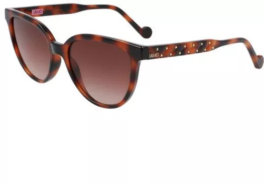 Γυναικεία Γυαλιά Ηλίου Liu Jo Ντεγκραντέ Στρογγυλά 51mm με Καφέ Φακό & Ταρταρούγα Σκελετό