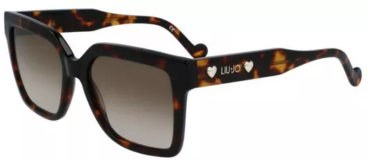 Γυναικεία Γυαλιά Ηλίου Liu Jo Ντεγκραντέ Τετράγωνα 53mm με Καφέ Φακό & Ταρταρούγα Σκελετό