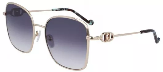 Γυναικεία Γυαλιά Ηλίου Liu Jo Ντεγκραντέ Τετράγωνα 57mm με Γκρι Φακό & Χρυσό Σκελετό