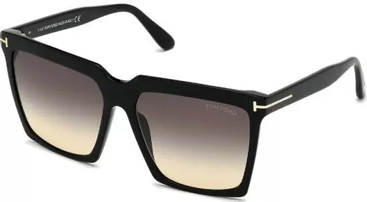 Γυναικεία Γυαλιά Ηλίου Tom Ford με Κοκκάλινο Σκελετό Μαύρο