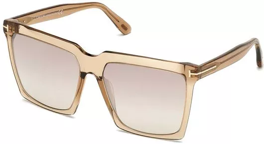 Γυναικεία Γυαλιά Ηλίου Tom Ford με Κοκκάλινο Σκελετό Μαύρο