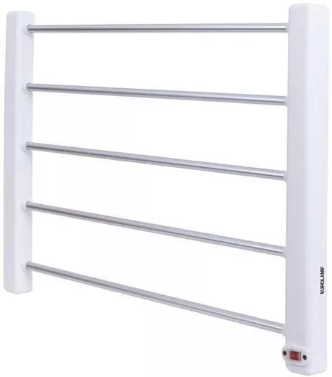 Ηλεκτρική Πετσετοκρεμάστρα Eurolamp 5 Θέσεων 65W 60x4x44cm Ασημί