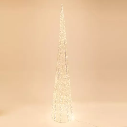 Χριστουγεννιάτικο Διακοσμητικό Δεντράκι Eurolamp Φωτιζόμενο Ρεύματος IP44 280cm Χρυσό