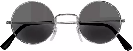 Αποκριάτικα Γυαλιά Στρογγυλά Φιμέ Μαύρο