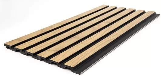 3D Πάνελ Τοίχου Sticky Piano F4 με Πηχάκια 12.2x290cm Nat. Oak/ Black