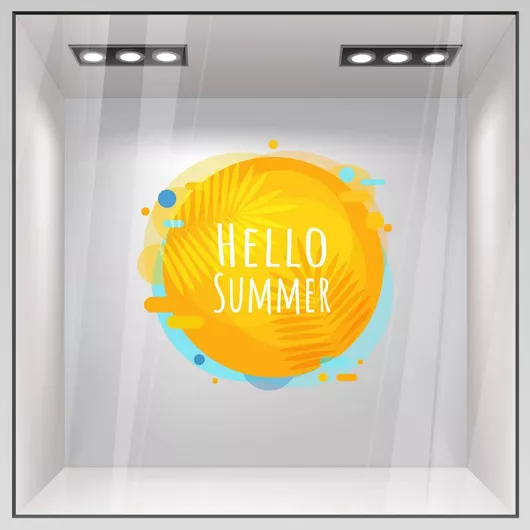 Αυτοκόλλητο Εκπτώσεων Sticky Hello Summer 50x49cm