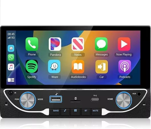 Ηχοσύστημα Αυτοκινήτου KY26336 1 DIN Bluetooth με Οθόνη 6.8″ MP5 Multimedia Player 60Wx4 USB-Type-C & Τηλεκοντρόλ CTC-6822