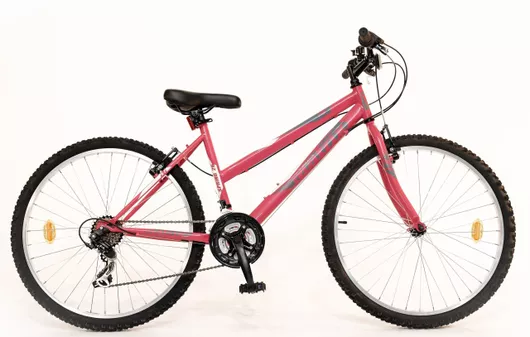 Ποδήλατο Mountain Bike Matrix Spring 26'' με 18 Ταχύτητες & Φώτα LED Φούξια
