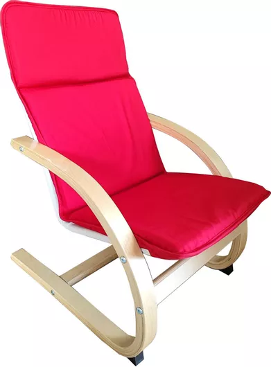 Πολυθρόνα Polihome Relax Roy Kids 44x47x65cm Ξύλο/Ύφασμα Ροζ