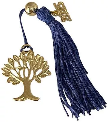 Χειροποίητο Γούρι 2025 ArtFull Hand 251010 Δέντρο & Φούντα 13cm Μπλε