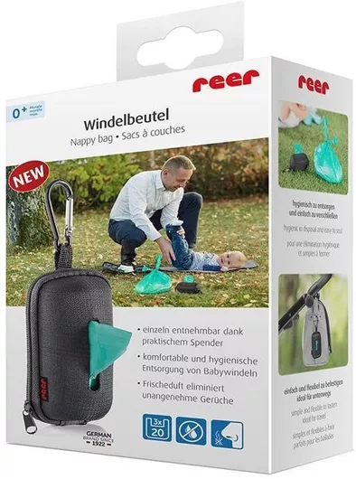 Reer Αξεσουάρ Καροτσιού Μαύρο Nappy Bag