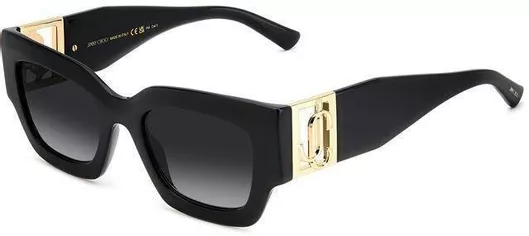 Γυαλί Ηλίου Jimmy Choo Γυναικεία με Μαύρο Κοκκάλινο Σκελετό & Μαύρο Ντεγκραντέ Φακό Nena/S 807/IR