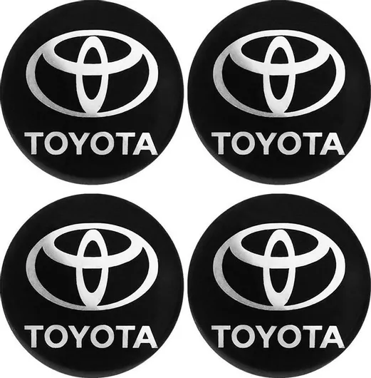Αυτοκόλλητα Σήματα Toyota 5.5cm για Ζάντες Αυτοκινήτου 4τμχ