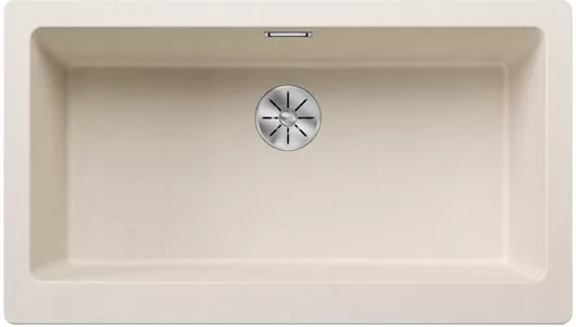 Νεροχύτης Blanco Vintera XL 9-UF Ένθετος από Συνθετικό Γρανίτη Μ90xΠ51cm Soft White