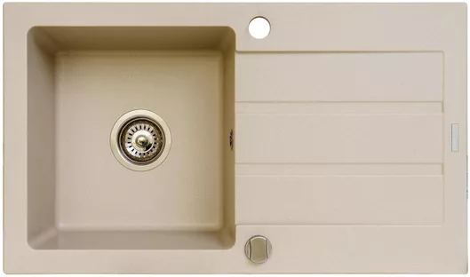 Νεροχύτης Ένθετος από Συνθετικό Γρανίτη Μ76xΠ44cm Μπεζ