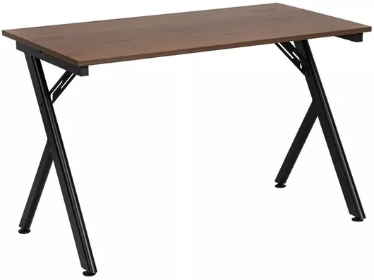 Γραφείο Ξύλινο με Μεταλλικά Πόδια Φυσικό 120x60x75cm