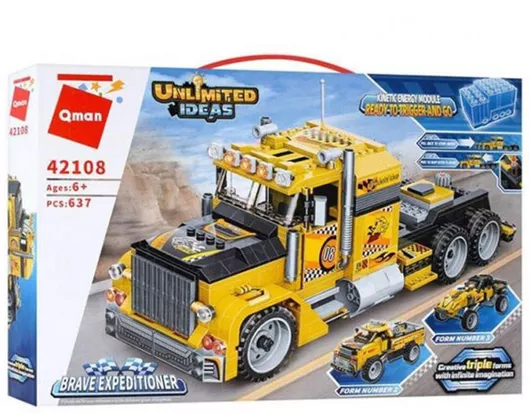 Τουβλάκι Qman Οχήματα για 6+ Ετών 637τμχ