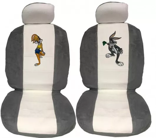 Πλατοκαθίσματα Αυτοκινήτου Deluxeboss Σετ 4τμχ Πετσετέ Γκρι