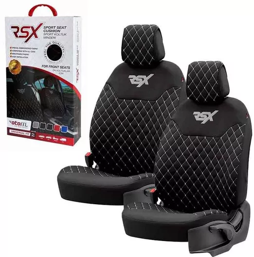 Πλατοκαθίσματα Αυτοκινήτου Deluxeboss Σετ 2τμχ Μαύρα