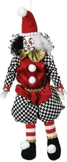 Χριστουγεννιάτικο Κρεμαστό Στολίδι Υφασμάτινο Κόκκινο 38x15εκ.